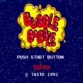 Bubble Bobble sms title screen