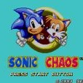 Sonic Chaos title screen